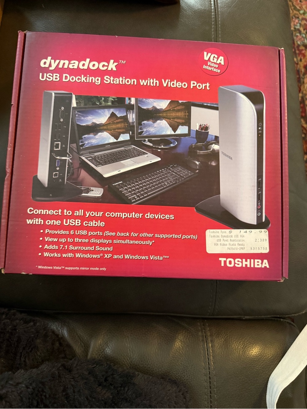 Toshiba Dynadock USB Docking Station - Silver